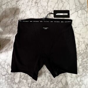 Skims Dolce & Gabbana cotton jersey boxer onyx